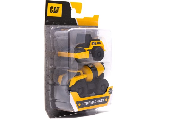 Набор игрушек CAT мини-техника: Цементовоз и дорожный каток (83191)