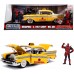 Машинка Jada Желтое такси Chevrolet Bel Air с Дэдпулом из Марвел (253225001) title=