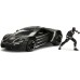 Машинка Jada Lykan HyperSport з фігуркою Чорної пантери Марвел Месники (253225004) title=