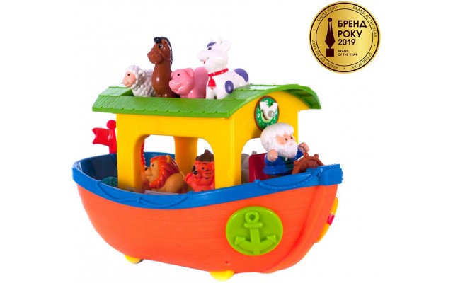 Игровой набор Kiddieland Ноев ковчег на колесах с озвуч. на укр. (031881)
