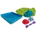 Набір кінетичного піску Kinetic Sand Замок з піску, 454 г, зелений з формами і лотком (71402G) title=