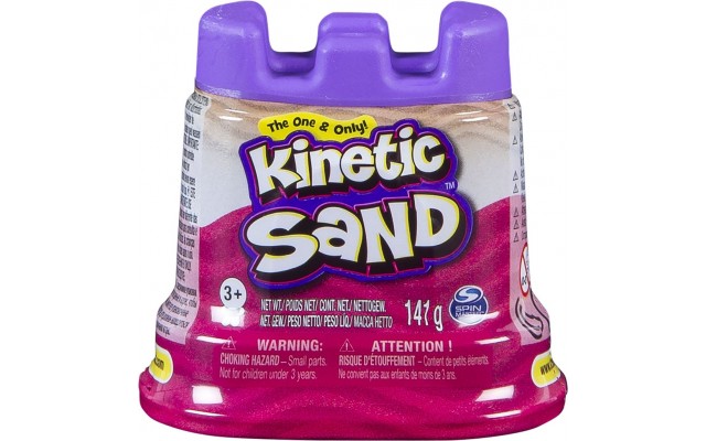 Кинетический песок Kinetic Sand Мини крепость, розовый 141 г (71419Pn)