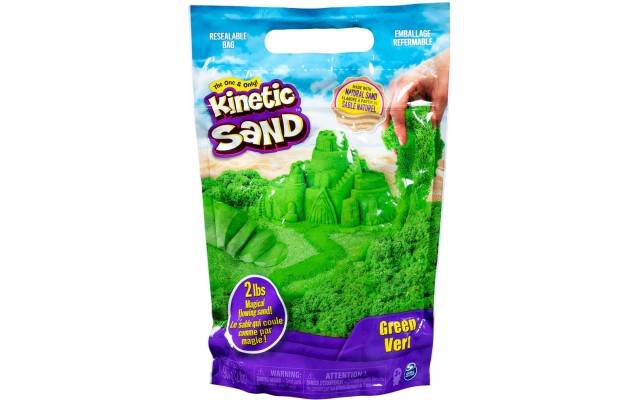 Кінетичний пісок Kinetic Sand Colour зелений 907 г (71453G)