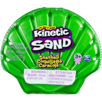 Кинетический песок Kinetic Sand Ракушка зеленая 127 г (71482G)