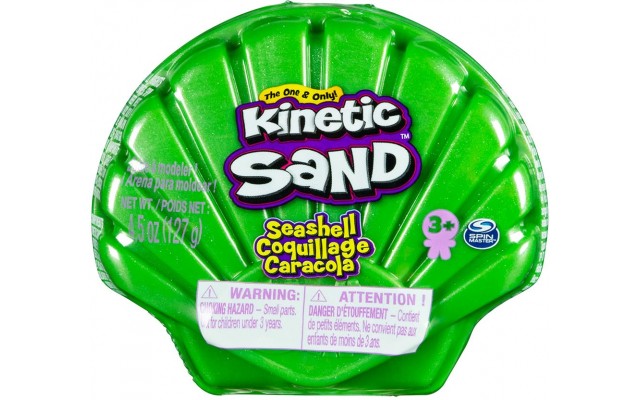 Кінетичний пісок Kinetic Sand Мушля зелена 127 г (71482G)