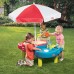 Стол-песочница Little Tikes Тихая гавань с зонтом (401L00070) title=