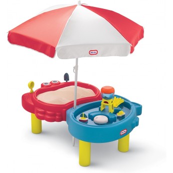Стол-песочница Little Tikes Тихая гавань с зонтом (401L00070)
