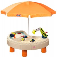 Стол-песочница Little Tikes Веселая стройка с зонтом (401N10060)