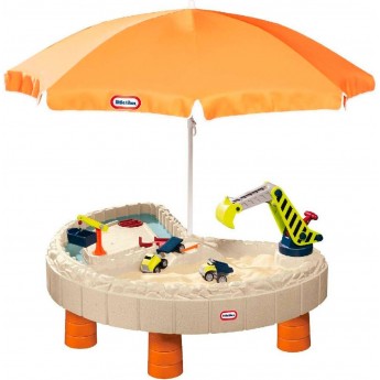 Стол-песочница Little Tikes Веселая стройка с зонтом (401N10060)