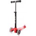 Самокат детский MICRO Mini2go Deluxe Plus с ручкой и сидением Красный (MMD032) title=