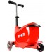 Самокат детский MICRO Mini2go Deluxe Plus с ручкой и сидением Красный (MMD032) title=