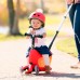 Самокат детский MICRO Mini2go Deluxe Plus с ручкой и сидением Красный (MMD032) title=