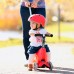 Самокат детский MICRO Mini2go Deluxe Plus с ручкой и сидением Красный (MMD032) title=