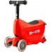 Самокат детский MICRO Mini2go Deluxe Plus с ручкой и сидением Красный (MMD032) title=