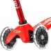 Самокат детский Micro Mini Deluxe LED трехколесный Красный 2-5 лет (MMD052) title=