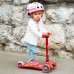 Самокат детский Micro Mini Deluxe LED трехколесный Красный 2-5 лет (MMD052) title=