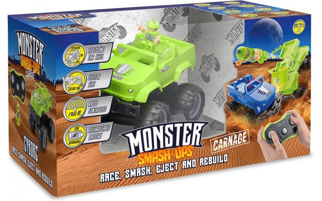 Автомобіль на р/у монстр-трак Monster Crash Car S2 Кіборг збірний, зелений (TY6082A)