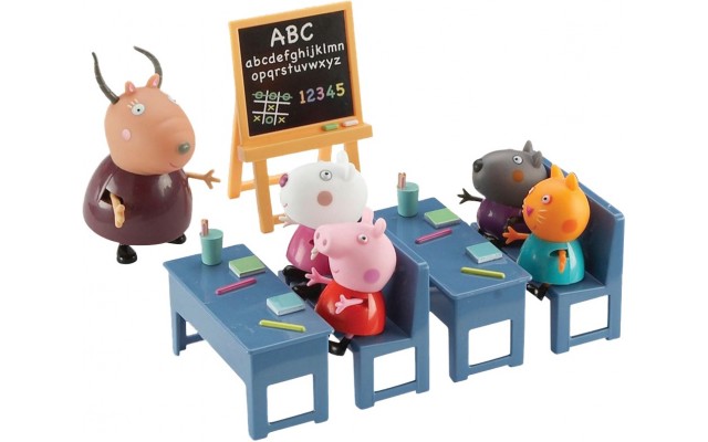 Игровой набор Peppa Идем в школу с фигурками (20827)