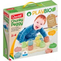 Детская мозаика Quercetti Play Bio Геометрия Макси Chunky Peggy 12 больших фишек (84162-Q)
