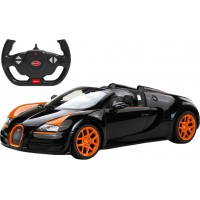 Машинка на р/у Rastar спорткар Bugatti Grand Sport Vitesse, 1:14 черный (70460)