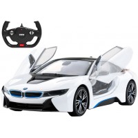 Машинка на р/у Rastar суперкар BMW i8, 1:14, белый (71060)