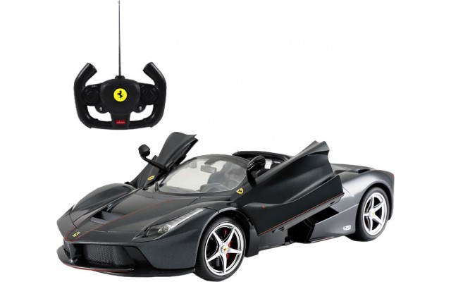 Машинка на р/у Rastar спорткар Ferrari LaFerrari Aperta, 1:14 черный (75860)