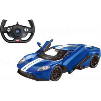Машинка на р/у Rastar спорткар Ford GT, 1:14 голубой (78160)