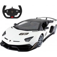 Машинка на р/у Rastar суперкар Lamborghini Aventador SVJ, 1:14 белый (96070)