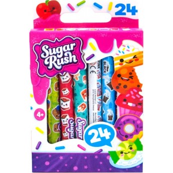 Ароматные восковые карандаши Scentos Sugar Rush Феерия цветов 24 шт. (30008)