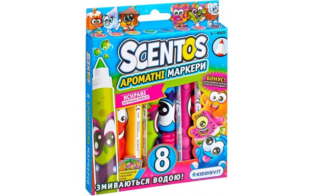 Набір ароматних маркерів Scentos Плавна лінія 8 кольорів (40605)