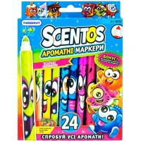 Набор ароматных маркеров Scentos Тонкая линия 24 цвета (40722)