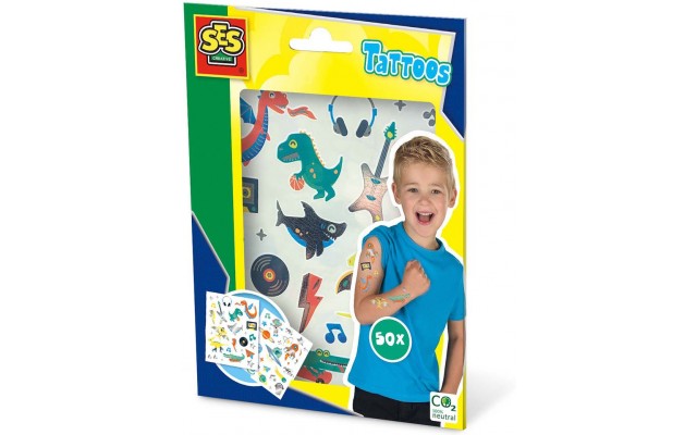 Набір тату-наклейок SES Creative Металік 50 шт (14281S)