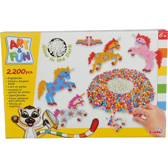 Термомозаїка Simba флуоресцентна Art and Fun Єдинороги, 2200 ел. (6374019)