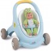 Коляска для ляльки Smoby MiniKiss 3 в 1 Прогулянкова, блакитна (210207) title=