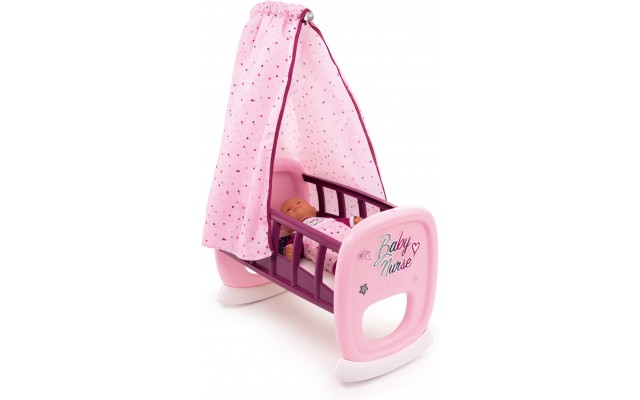 Ліжко для ляльки Smoby Baby Nurse Прованс з балдахіном та аксес. (220338)