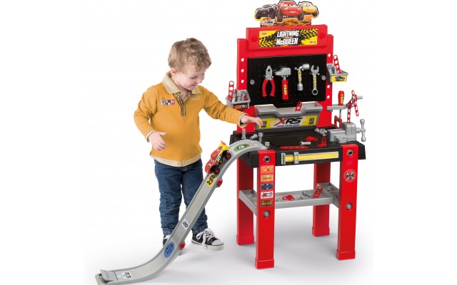 Игровой набор Smoby Cars Мастерская с машинкой, 94 аксесс., 110х34х110 см (360722)