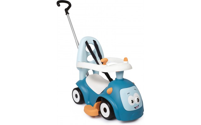 Машинка-каталка Smoby Маестро 3 в 1 з ручкою і звуком, блакитна (720304)