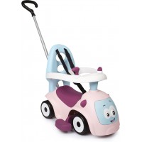 Машинка-каталка Smoby Маэстро 3 в 1 с ручкой и звуком, розовая (720305)