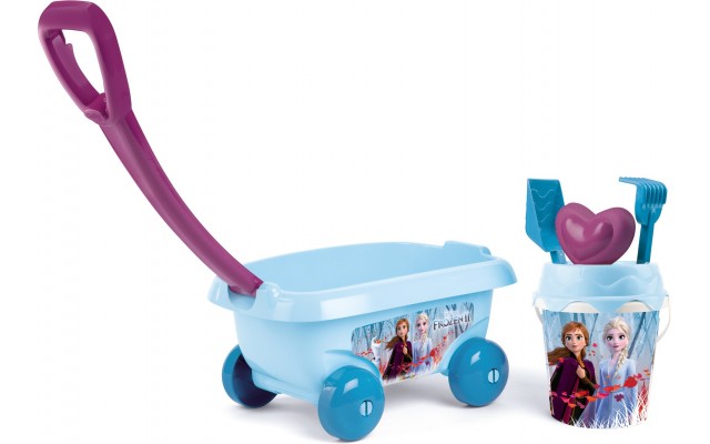 Ігровий набір Smoby Візок для гри з піском Frozen 2, 5 аксес. (867012)