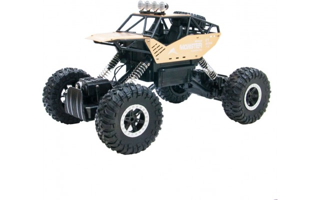 Машинка на р/у Sulong Toys Off-road Crawler Force жовта, металева (SL-122RHG)