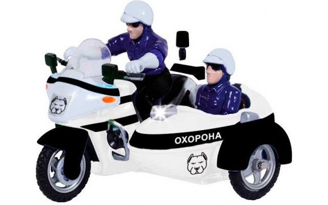 Игрушка инерционная Technopark Мотоцикл Охрана со светом и звуком (CT1247/2US)