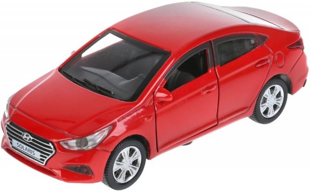 Машинка инерционная Technopark Hyundai Solaris (SOLARIS2-12-RD)