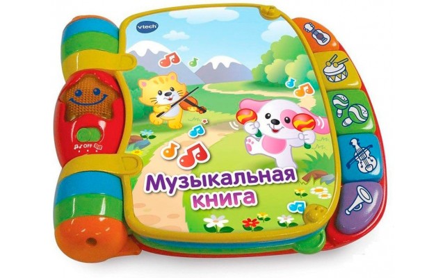 Развивающая игрушка VTech Музыкальная книга с рус. озвучкой (80-166726)