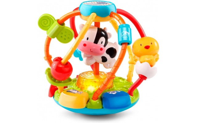 Развивающая игрушка-мячик VTech Тряси и крути с рус. озвучкой (80-502926)