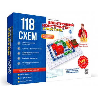 Электронный конструктор Znatok 118 схем со светом и звуком (70820)