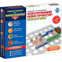 Электронный конструктор Znatok Первые шаги в электронике: набор С, 34 схемы (REW-K062)