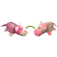 Мягкая игрушка с пайетками ZooPriatki 2 в 1 Кот-Мышь 12 см (552IT-ZPR)