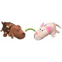 Мягкая игрушка с пайетками ZooPriatki 2 в 1 Лабрадор-Кот 12 см  (554IT-ZPR)
