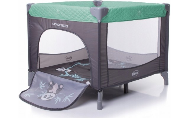Детский манеж складной 4Baby Colorado Зеленый с сумкой для хранения (4CL06)