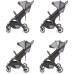 Прогулочная коляска 4Baby Flexy Красная (4FL02) title=